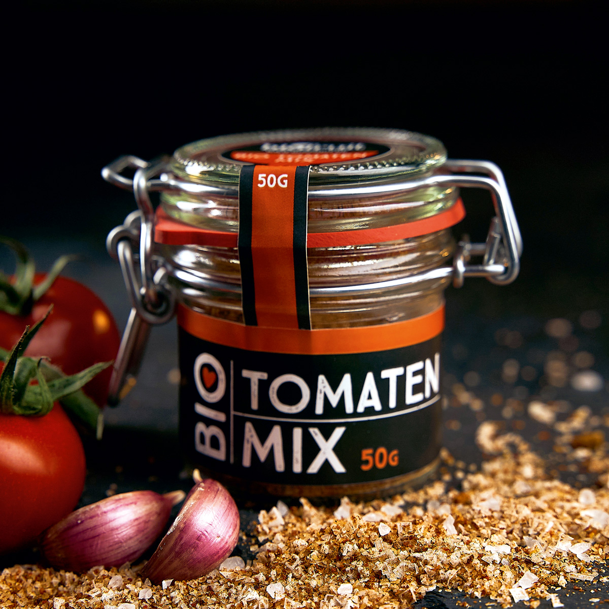 Bio-Tomatenmix 50g im Bügelglas - Biofruit GmbH